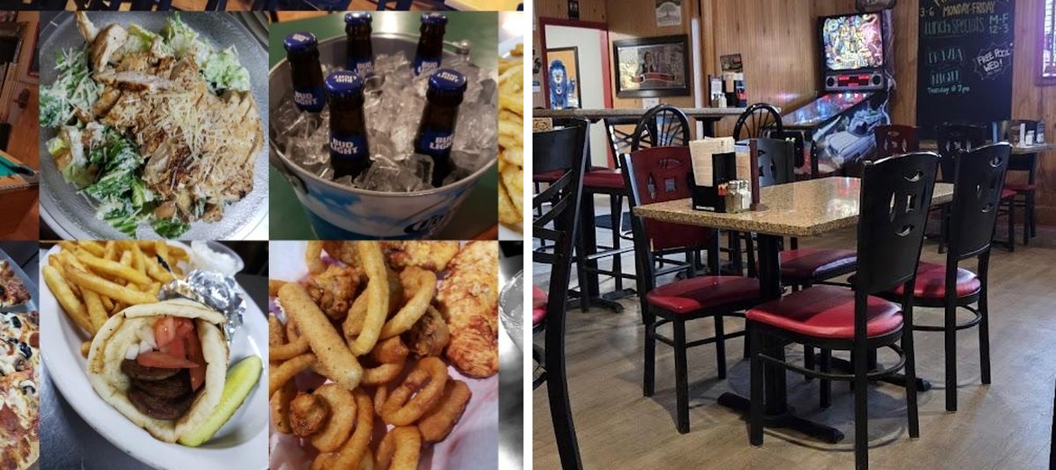 JT's Pub and Grub Menu
